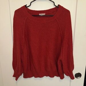 Melrose and Market Rust Red Crew Neck Sweater